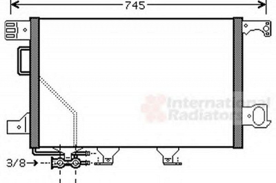 VAN WEZEL 30005435 -  Конденсатор, кондиционер